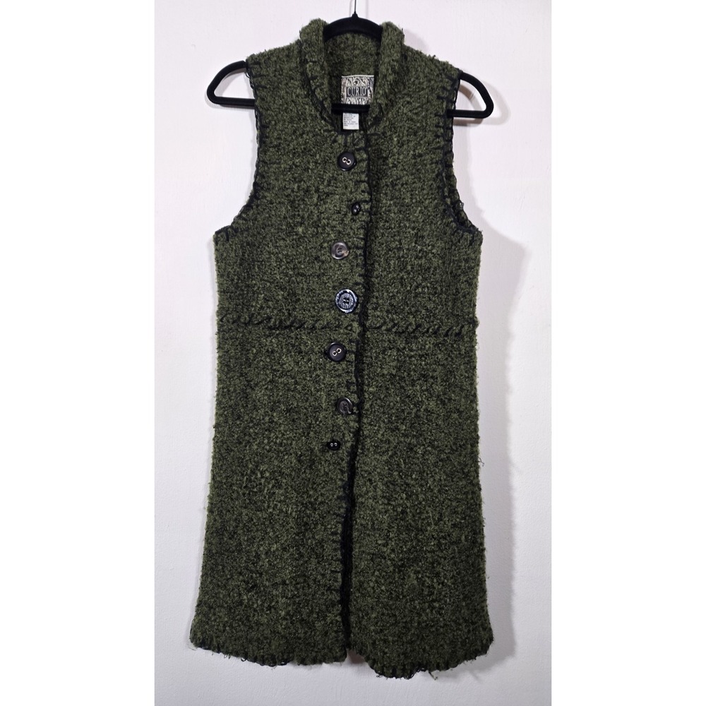 Curio Long Green Vest